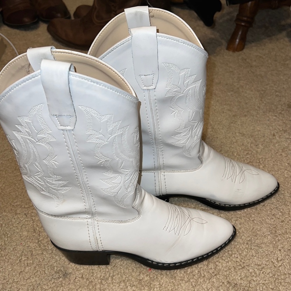 SHYANNE GIRLS' LITTLE BLANCA WESTERN BOOTS - ROUND TOE
